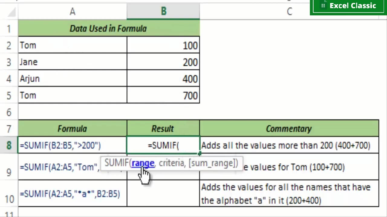 excel lesson 11