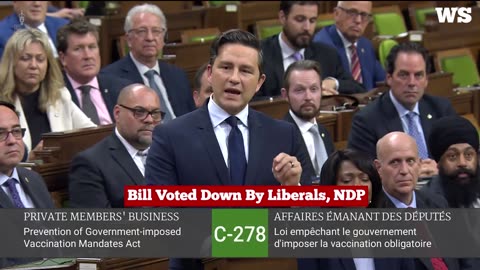 Poilievre anti-COVID-19 vaccine mandate bill voted down by Liberals, NDP