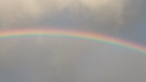 Early Morning Double Rainbow