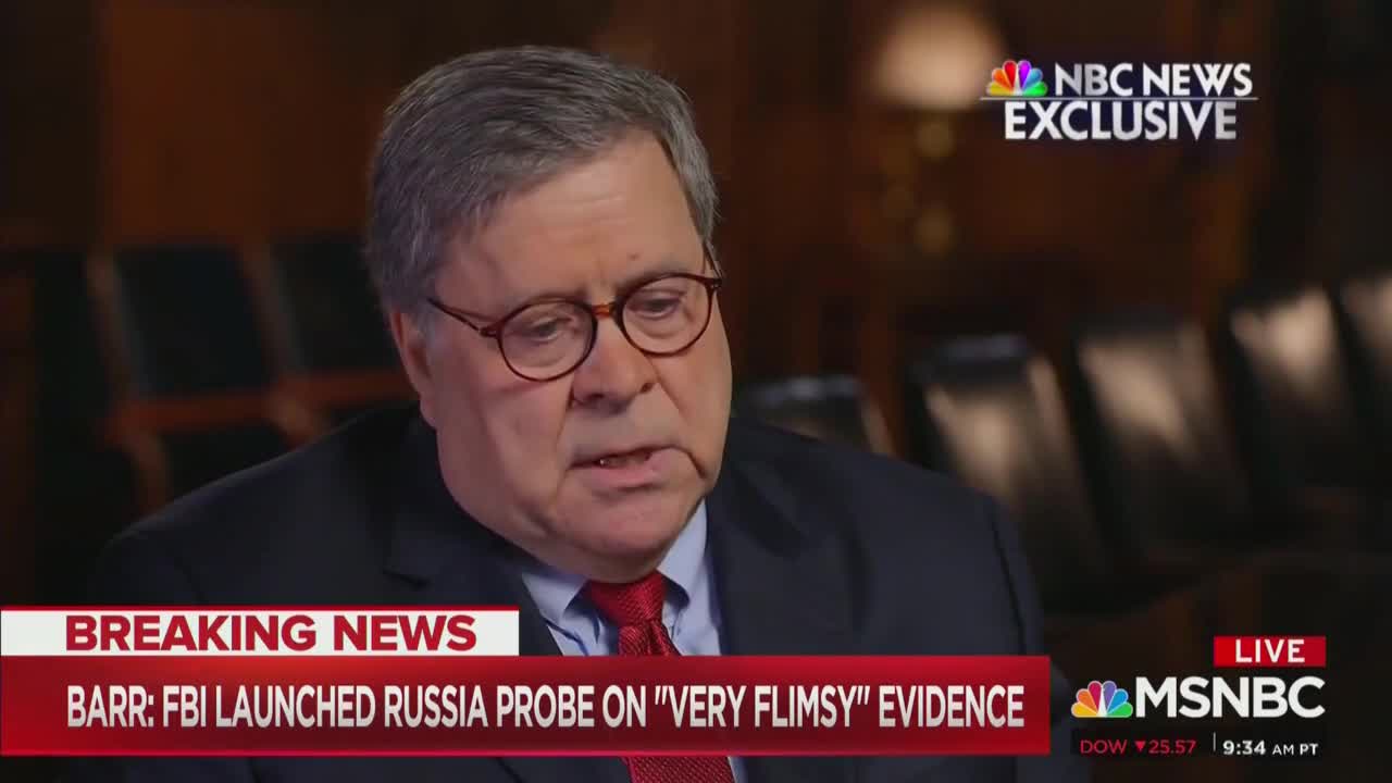 Barr on IG report vs Durham investigatuon