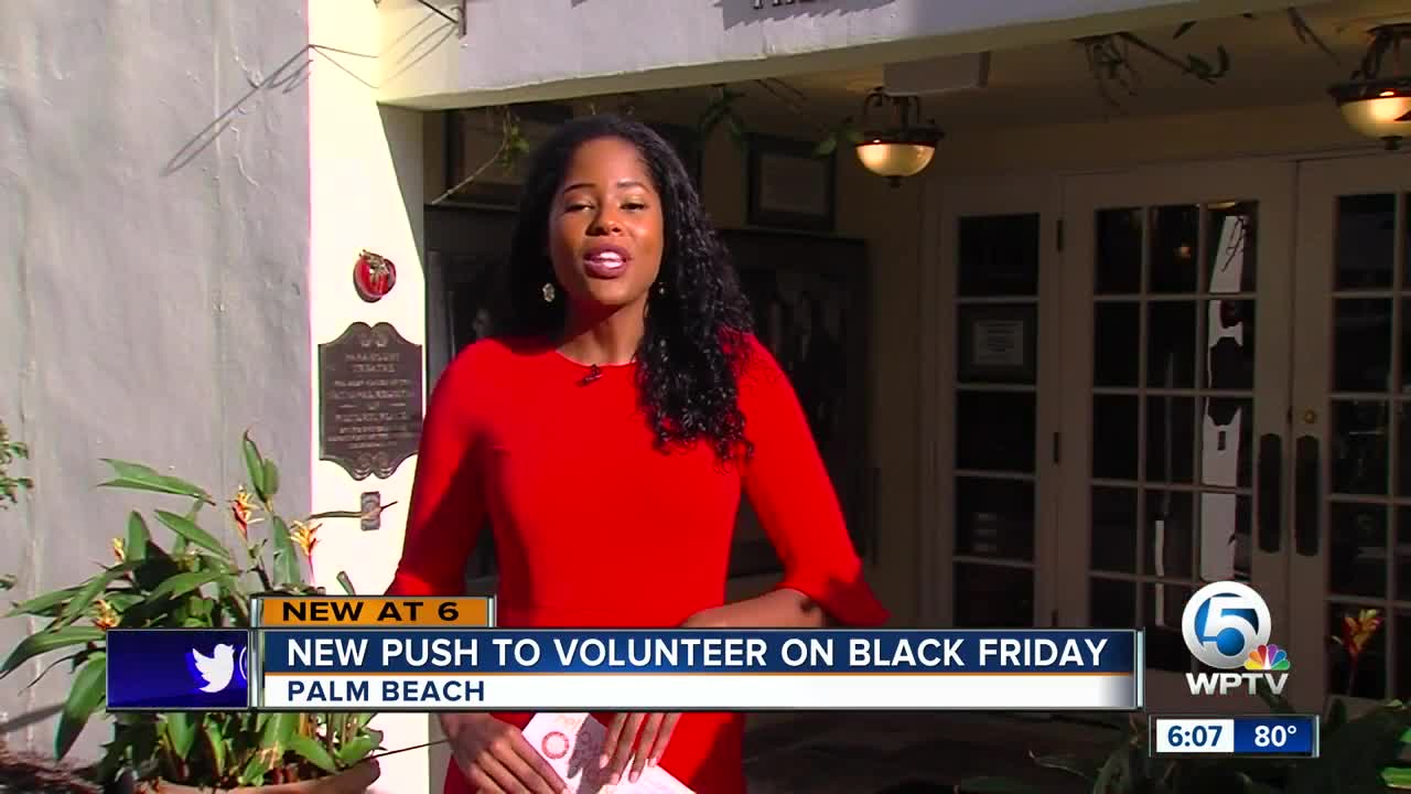 Palm Beach organization urges people to volunteer on Black Friday