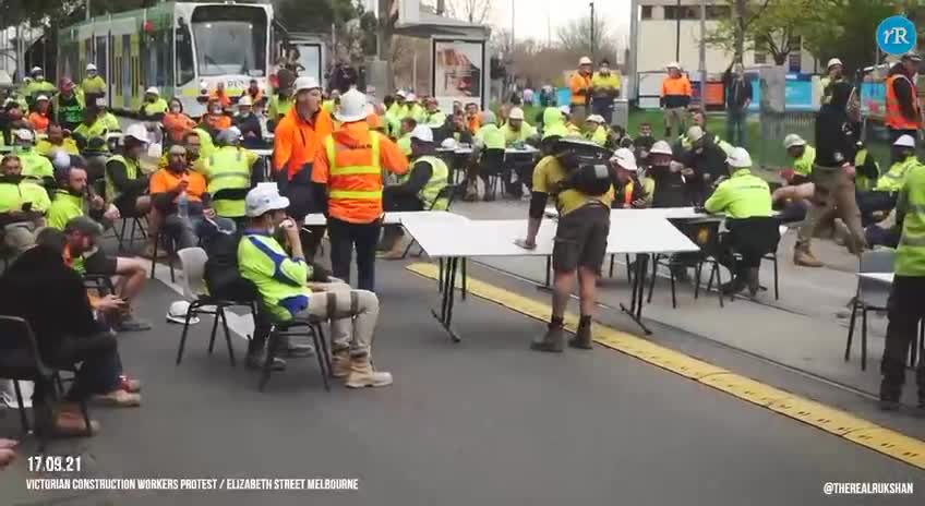 Construction Workers in Australia are not allowed to eat inside.