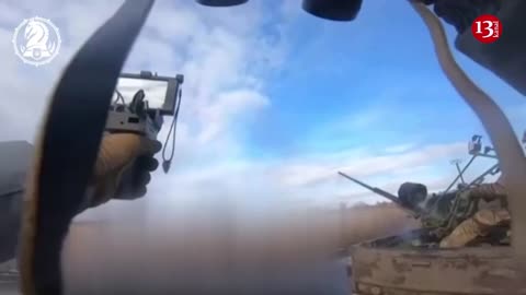 The moment Russian Lancet drone is downed by Swedish Rbs70 anti-aircraft missile complex