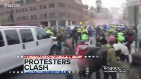The fake media said Bidens fake inauguration wasn't peaceful enough
