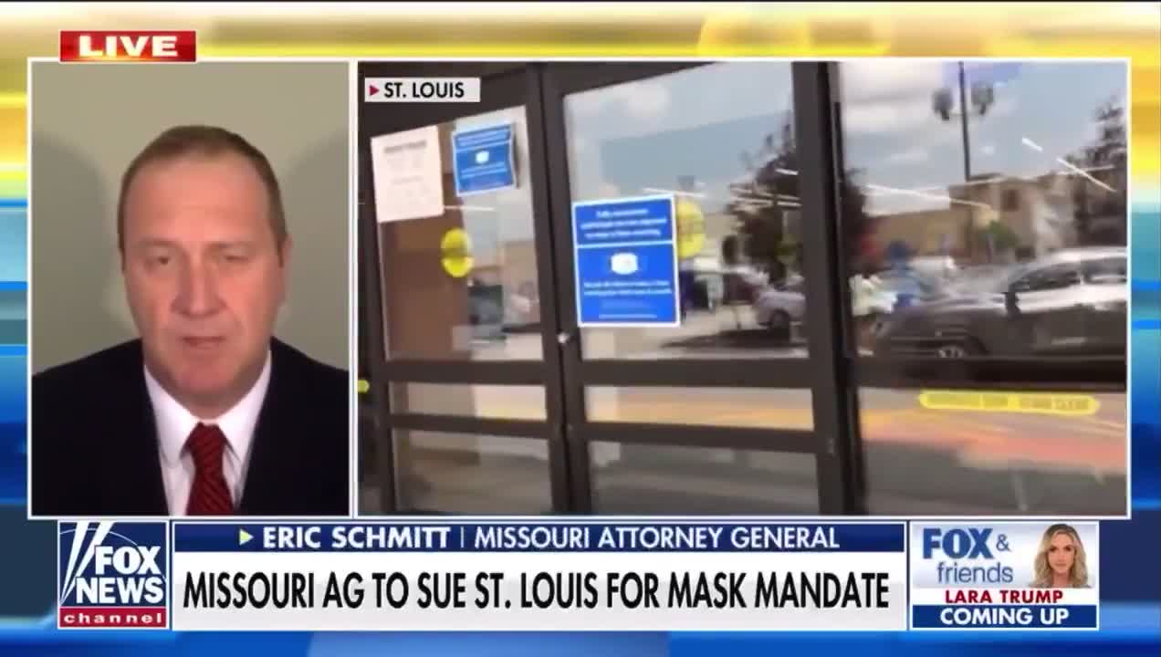 Missouri AG to Sue St. Louis Over Mask Madness