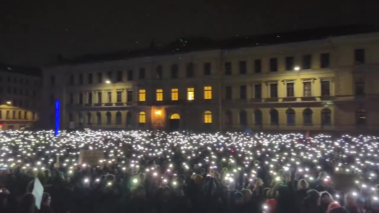 Germany - People chant 'all together against fascism'