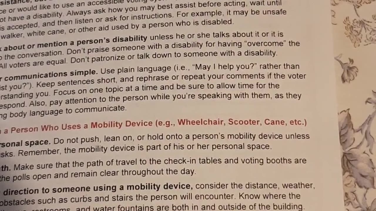 Politically Correct Pollworking Terms Sheet - Controlled Speech, Censorship