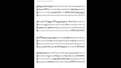 J.S. Bach - Well-Tempered Clavier: Part 2 - Prelude 22 (Clarinet Quartet)
