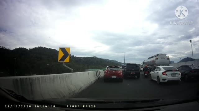 Out of Control Truck Tears Through Traffic