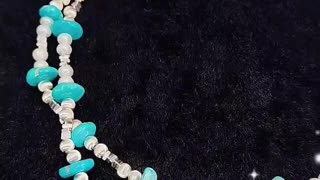 GN-20241128-01 High Quality Turquoise Necklace and Pearl S925 Silver Fashion Women's Jewelry