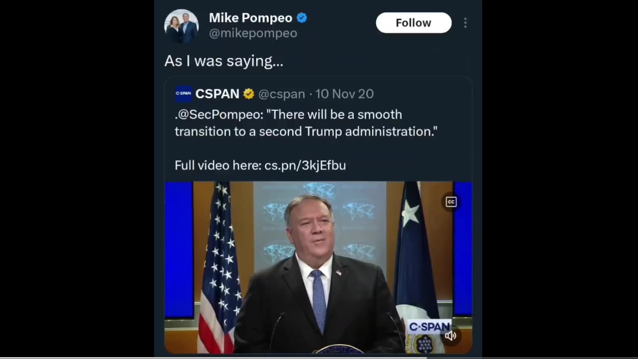 Mike Pompeo is Notarizing that we just lived through a live exercise.