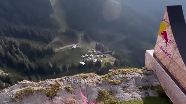 Bike jump in the sky