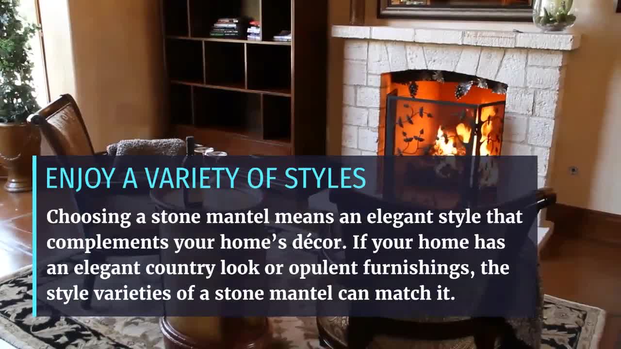 5 Pros of stone fireplace mantels!