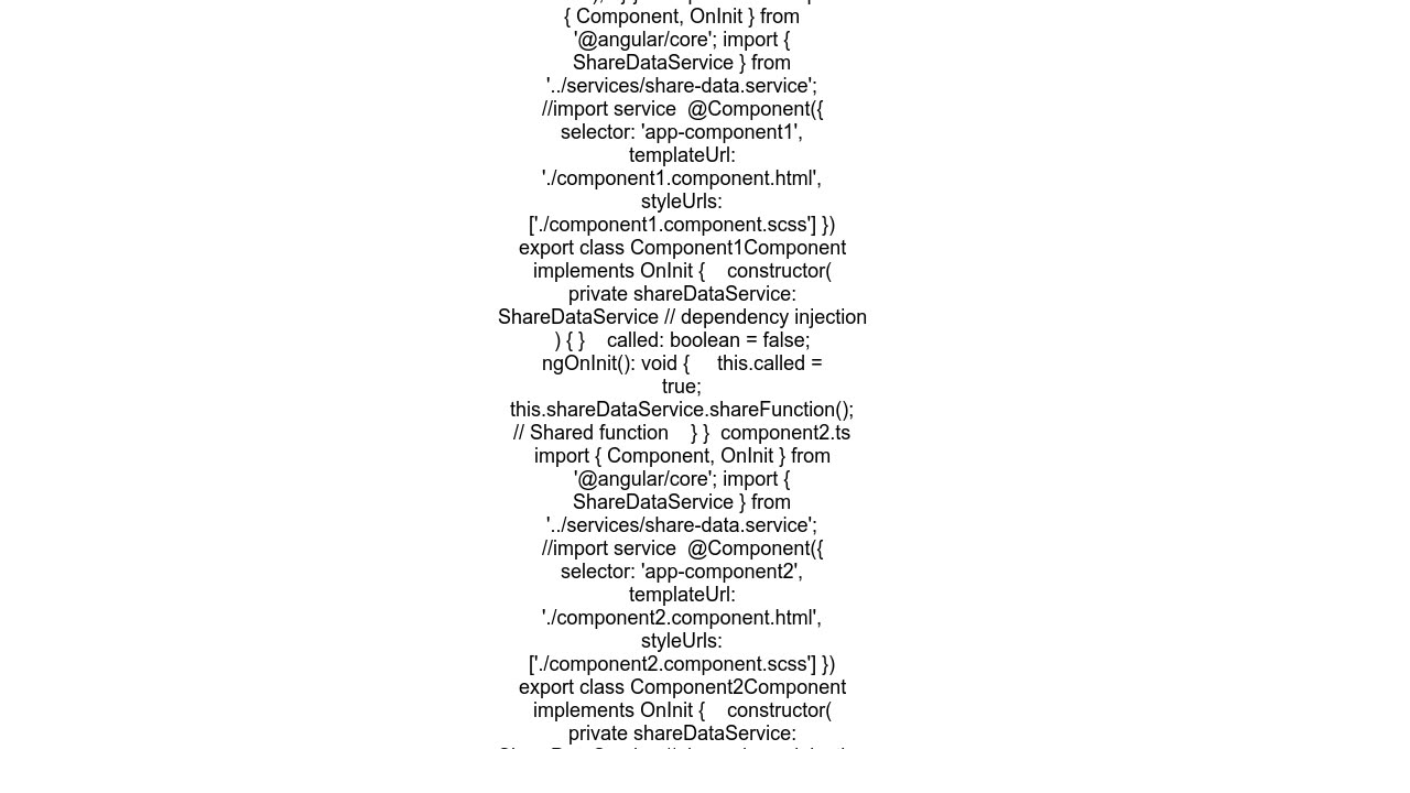 calling one method from one component to another component