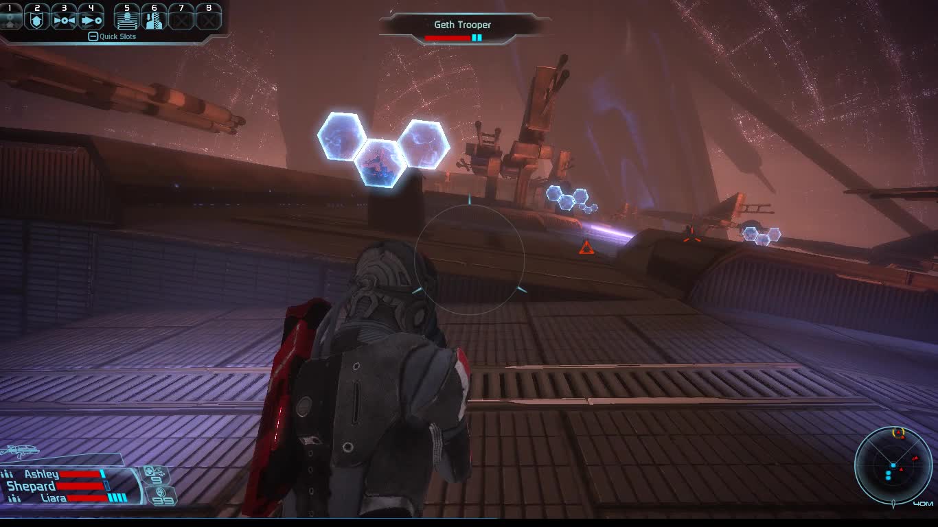 Commander Shepard Crew Fighting Geths Ship In Citadel To Protect Council Mass Effect Mod Game-play