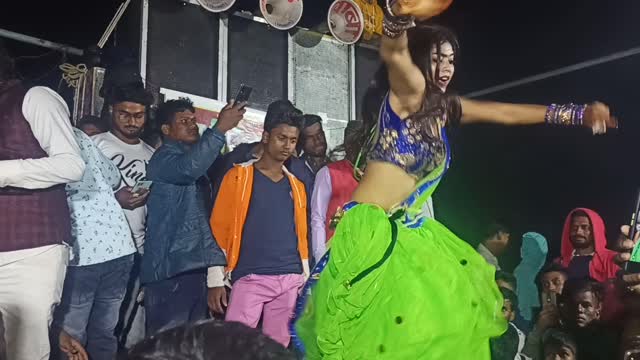 Actor Kajal Raj Bhojpuri stage show program in in India