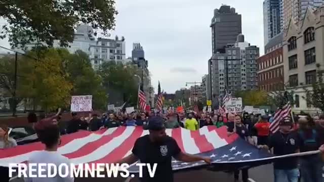 BREAKING 2nd VIDEO NYPD FDNY SDNY EMS PROTEST