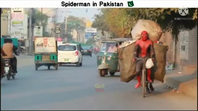 American spiderman v pakistani spiderman funny😂😂😂