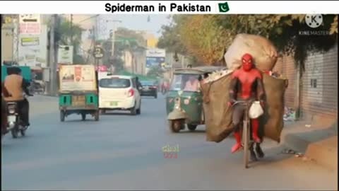 American spiderman v pakistani spiderman funny😂😂😂