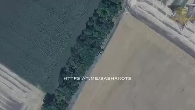 Russian Lancet Loitering Kamikaze Drone Destroys Ukrainian Military Truck Towing A Howitzer