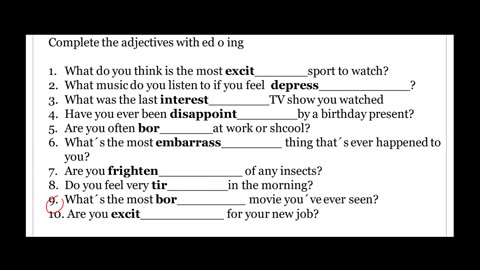 C6 ed_ing adjectives