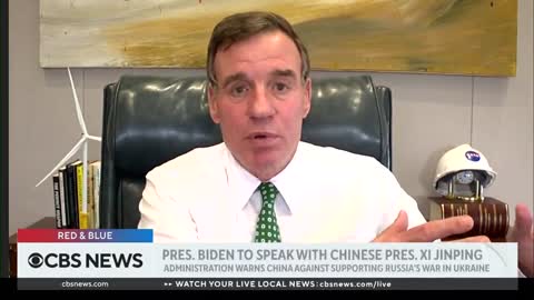 Senator Mark Warner discusses threat of China amid Russia's war in Ukraine