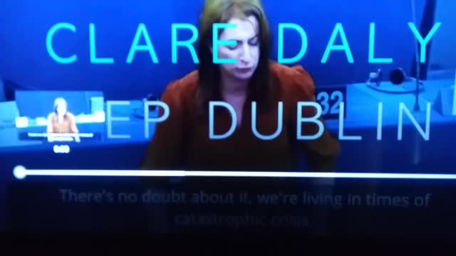 Clare Daly MEP speech. "My God, they must be wondering..."