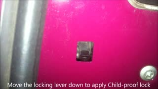 How to Apply and Release Child-proof Rear Door Locks on a Mercedes-Benz A160