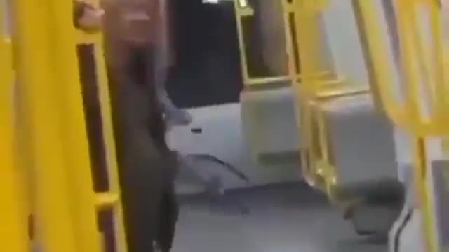 Drunk man with bicycle