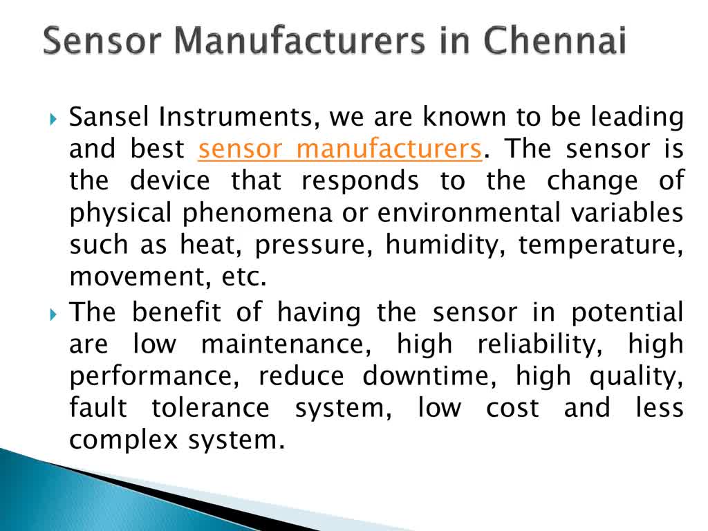 Top sensor manufacturers