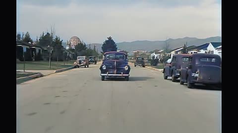 Los Angeles 1940s, Residential Area in color [Remastered](720p)