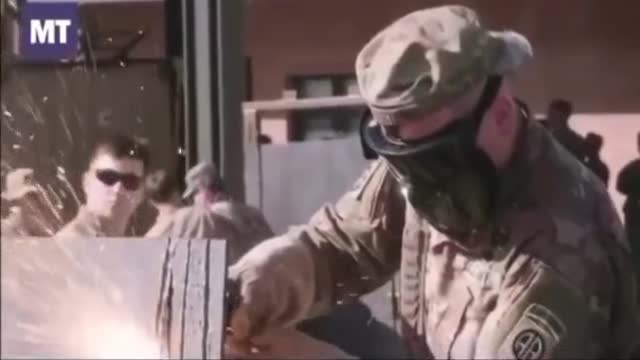 Underground soldiers training