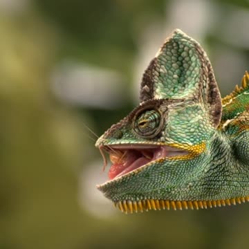 Incredible chameleon tongue!