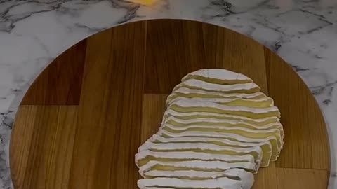Layer pie with pear