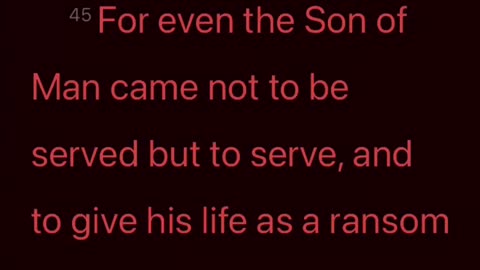 Bible verse Mark 10:45