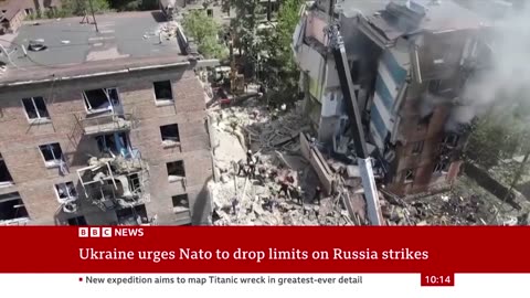 Kyiv describes 'real hell' of missile attack blamed on Russia | BBC News