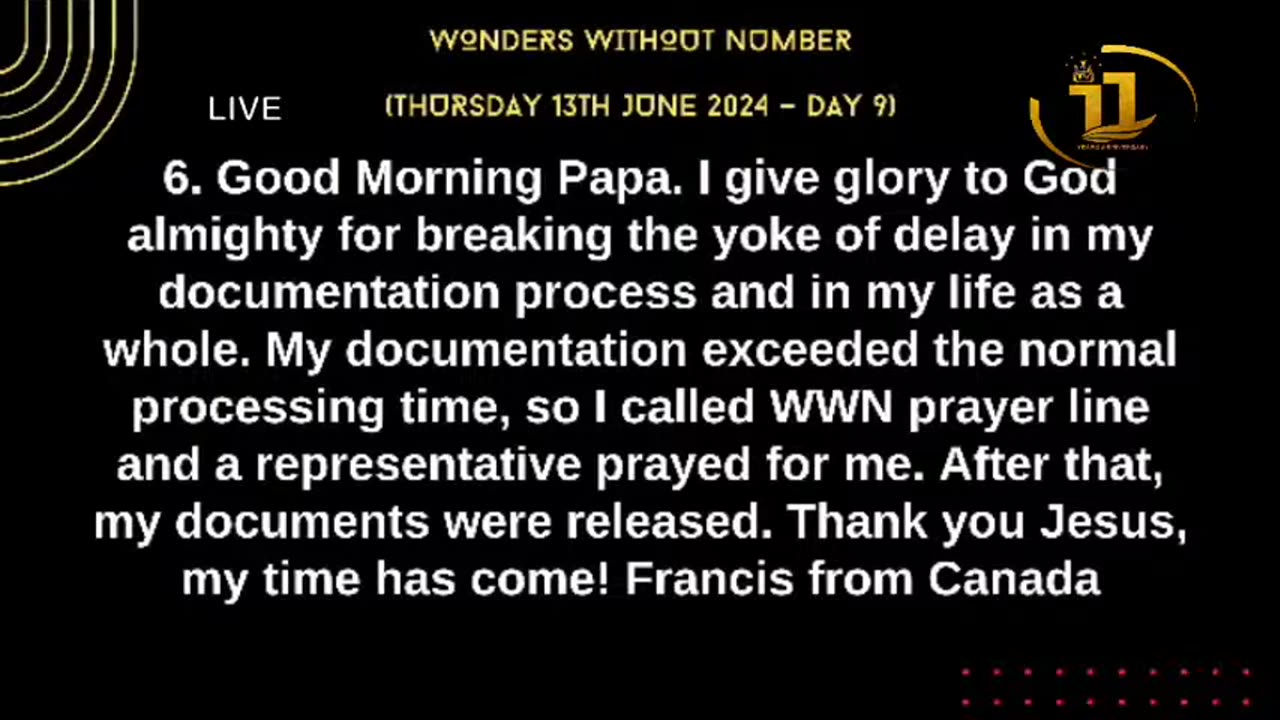Apostle Suleman LIVE:🔥MY LIFE IS PRESERVED || WWN #Day9 - June Edition || 13th June , 2024