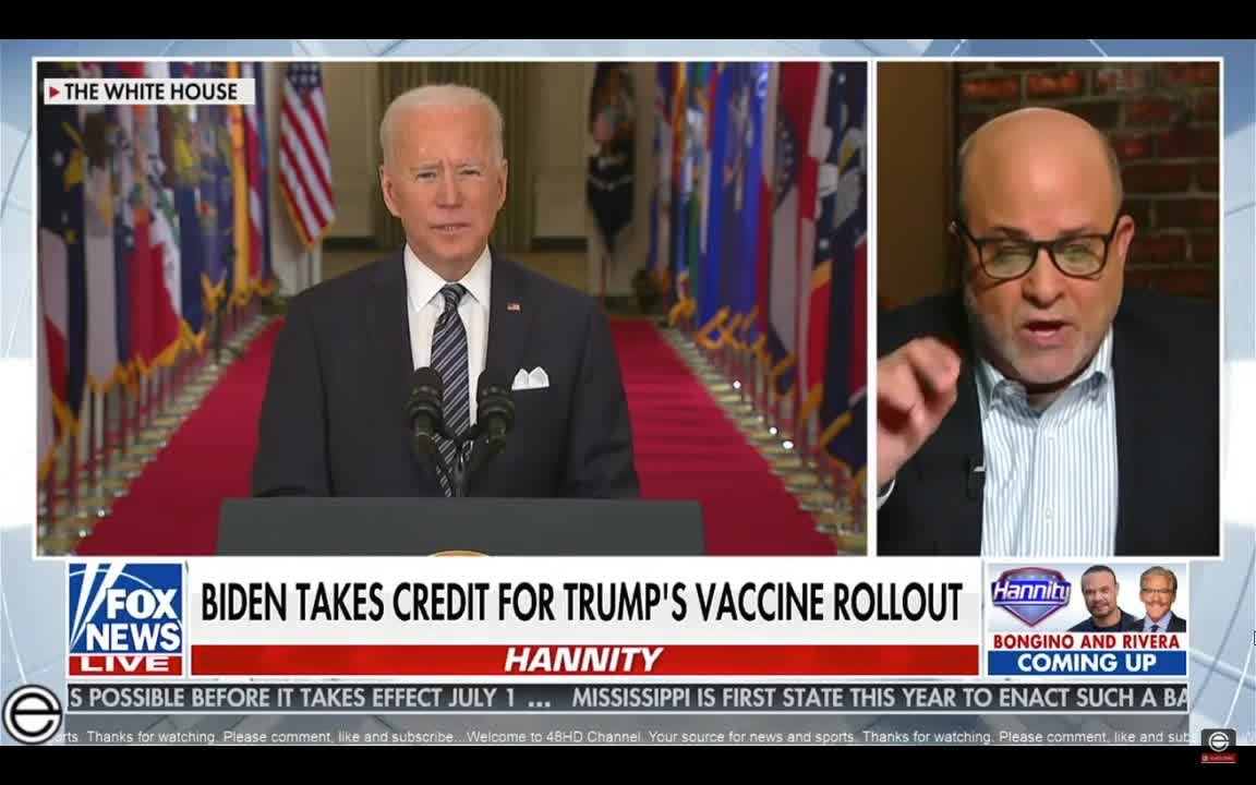 Mark Levin debunks President Joe Biden's primetime address Covid-19 vaccine claims.