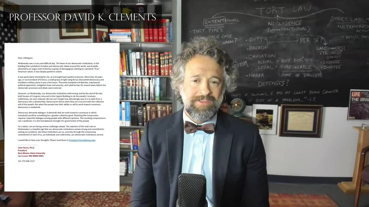 Clements talks about law and woke