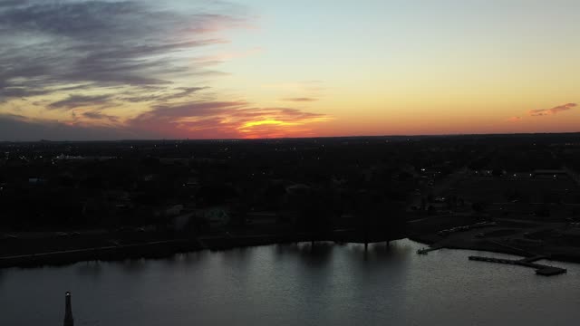 Time Lapse Drone Video of the Sunset from Woodlawn Lake using a DJI Mavic 2 Pro