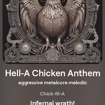 Hella Chicken AI Metalcore Anthem Chorus