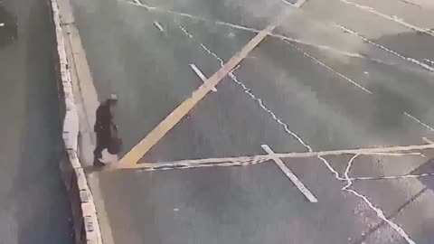 Chinese Pedestrian Literally Destroyed