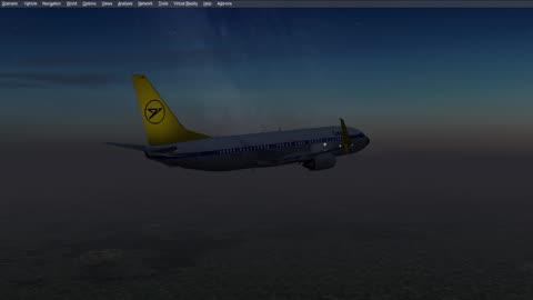 P3Dv4 inflight sunrise 737