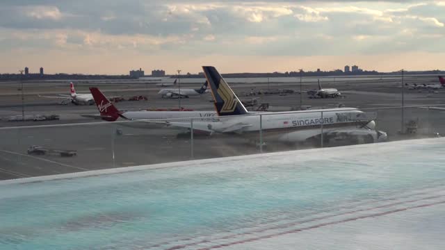 pool at the airport