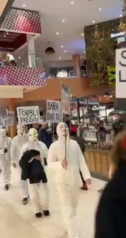 Malmo, Sweden vaccine passport protest Dec. 4,2021