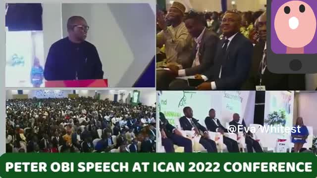 Peter Obi speech at ICAN