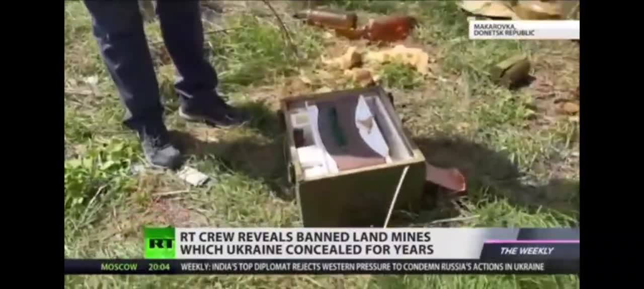 Prohibited anti personal mines Ukraine claimed it didn't have been found