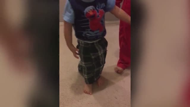 A Cute Boy Tried To Dress Himself For The First Time