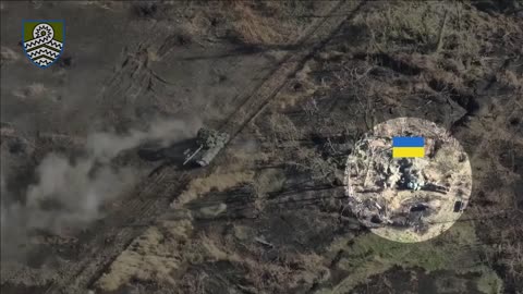 Brilliant destruction of enemy vehicles during the assault