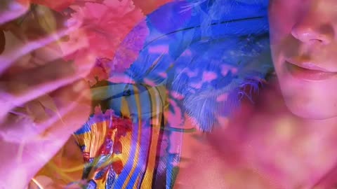 Abstract LGBTQ video of a boy appreciating flowers